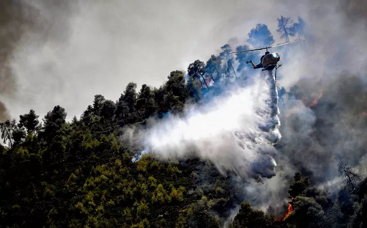 Φωτιά σε δασική έκταση στα Ζησιμαίικα Αχαΐας – Επιχείρηση με ισχυρές επίγειες και εναέριες δυνάμεις