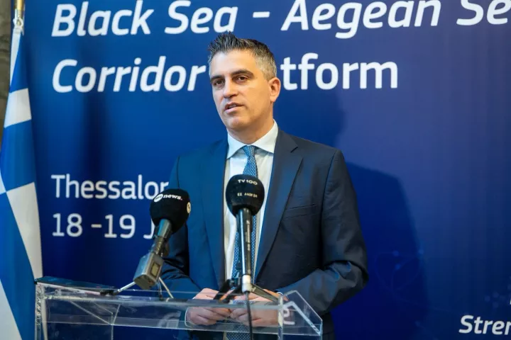 Χρ. Δήμας: Κοινή βούληση Ελλάδας, Βουλγαρίας και Ρουμανίας για τον διάδρομο Μαύρης Θάλασσας - Αιγαίου