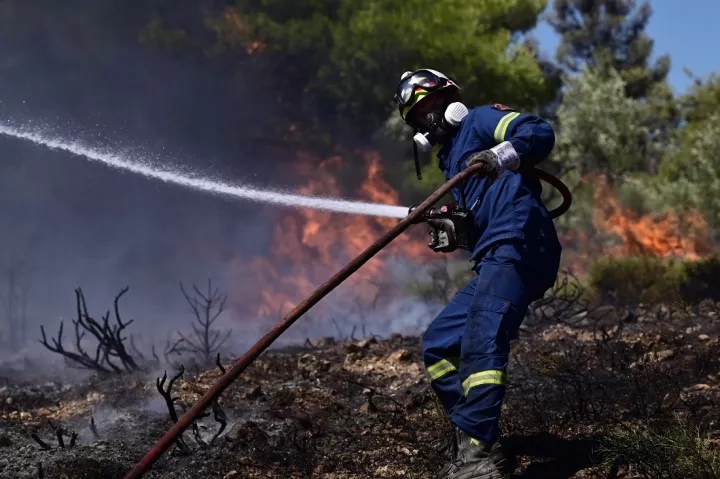 Οριοθετήθηκε η πυρκαγιά σε χαμηλή βλάστηση στην Κερατέα - Συνεχίζεται η μάχη κατάσβεσή της (vid)