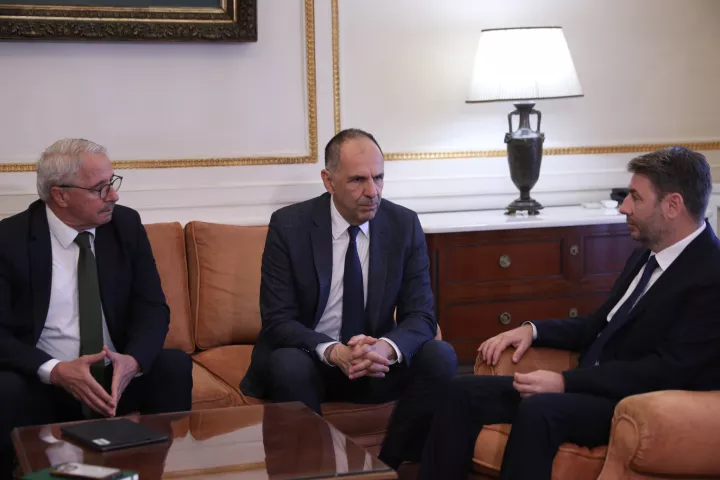 Συνάντηση Ανδρουλάκη με Γεραπετρίτη και Δένδια: Τα εθνικά θέματα αποτελούν προτεραιότητα