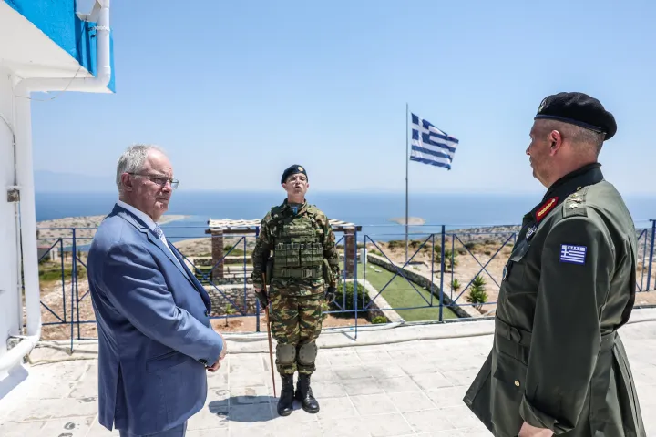 Επίσκεψη του ΠτΔ Κωνσταντίνου Τασούλα στο επιτηρητικό φυλάκιο Αγαθονησίου
