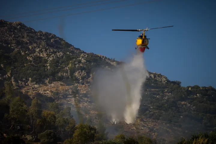 Φωτιά στις Αφίδνες, κοντά στα διόδια - Επιχειρούν 65 πυροσβέστες και τρία εναέρια μέσα