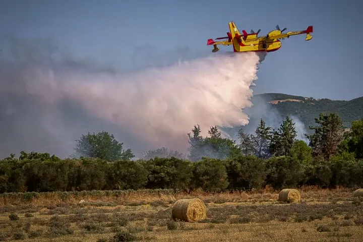 Φωτιά στην Κεφαλλονιά, ήχησε 112 για ετοιμότητα