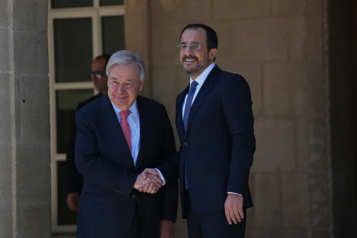 Γκουτέρες μετά τη συνάντηση με Χριστοδουλίδη: Θα κάνω ό,τι μπορώ για να βρεθεί λύση στο Κυπριακό