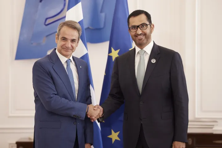 Συνάντηση Μητσοτάκη με τον υπουργό Βιομηχανίας των ΗΑΕ: Στο επίκεντρο επενδύσεις και ενέργεια 