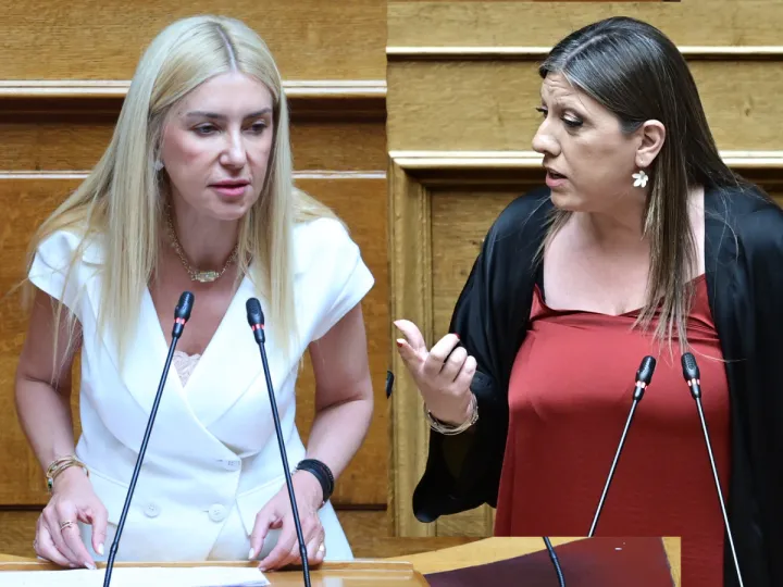 Ένταση με φωνές στη Βουλή ανάμεσα σε Φ. Αραμπατζή και Ζ. Κωνσταντοπούλου